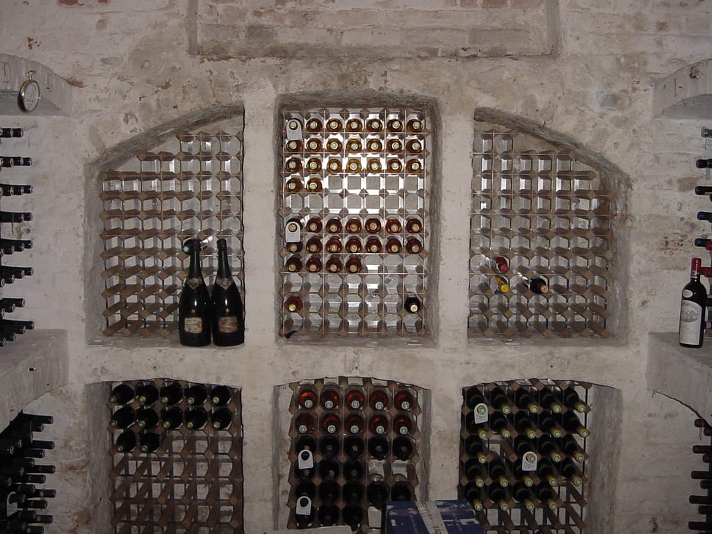 Arched Cellar Wine Racking