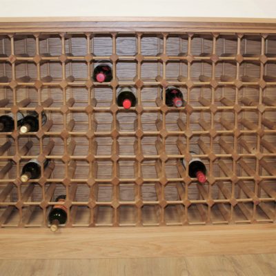 Oak Cabinet 112 bottle wood rack (S)