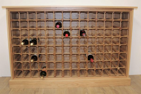 Oak Cabinet 112 bottle wood rack (S)
