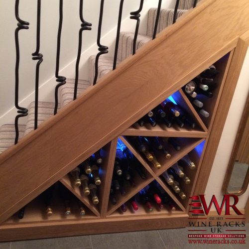 Solid Oak Wine Racks Premium Bespoke Design Service Wine Racks UK