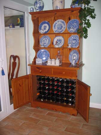 dresser wine rack