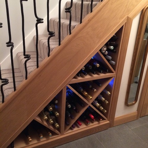 Wine Cubes Small Under Stairs Wine Storage