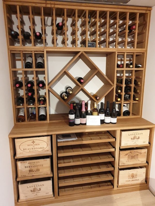 Solid Oak Wine Racks & Natural, Danish Oil, Medium, Dark