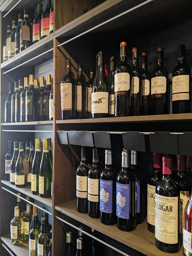 Wine bar shelf sale