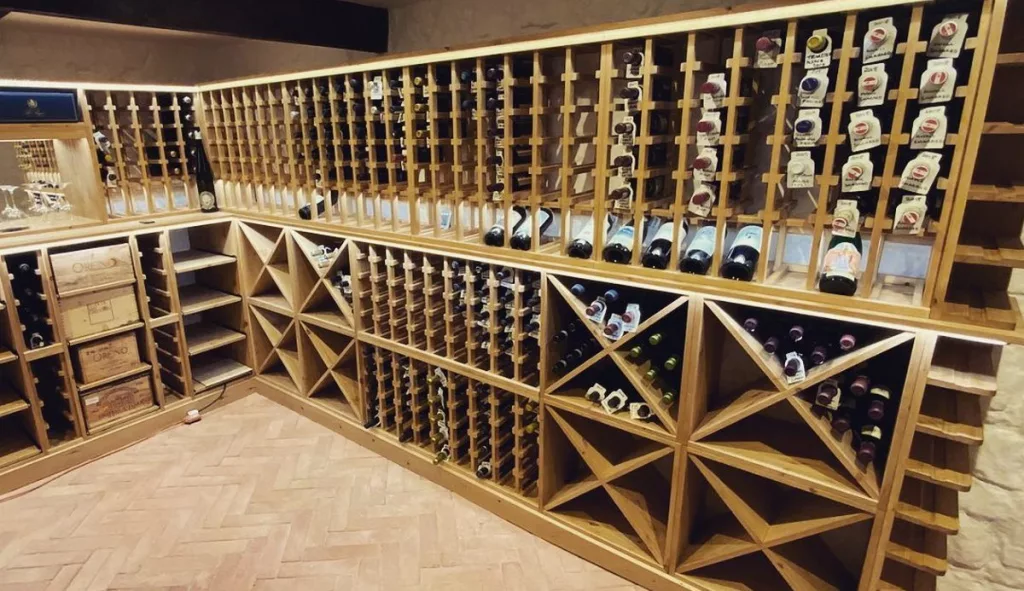 large cellar wine rack