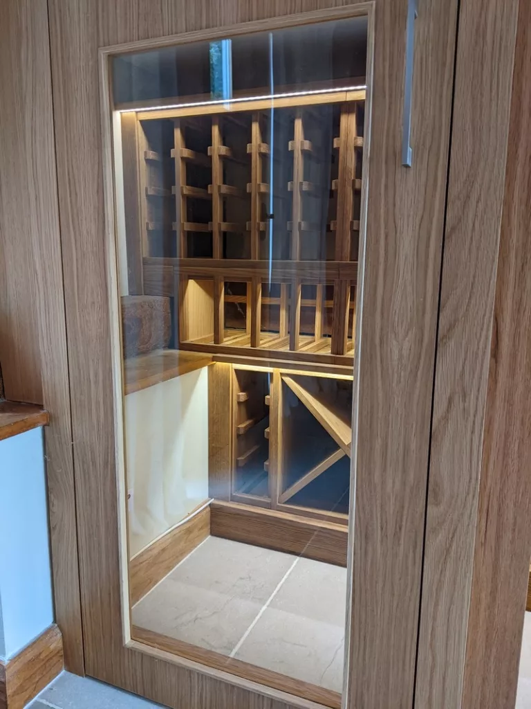 Small residential wine room