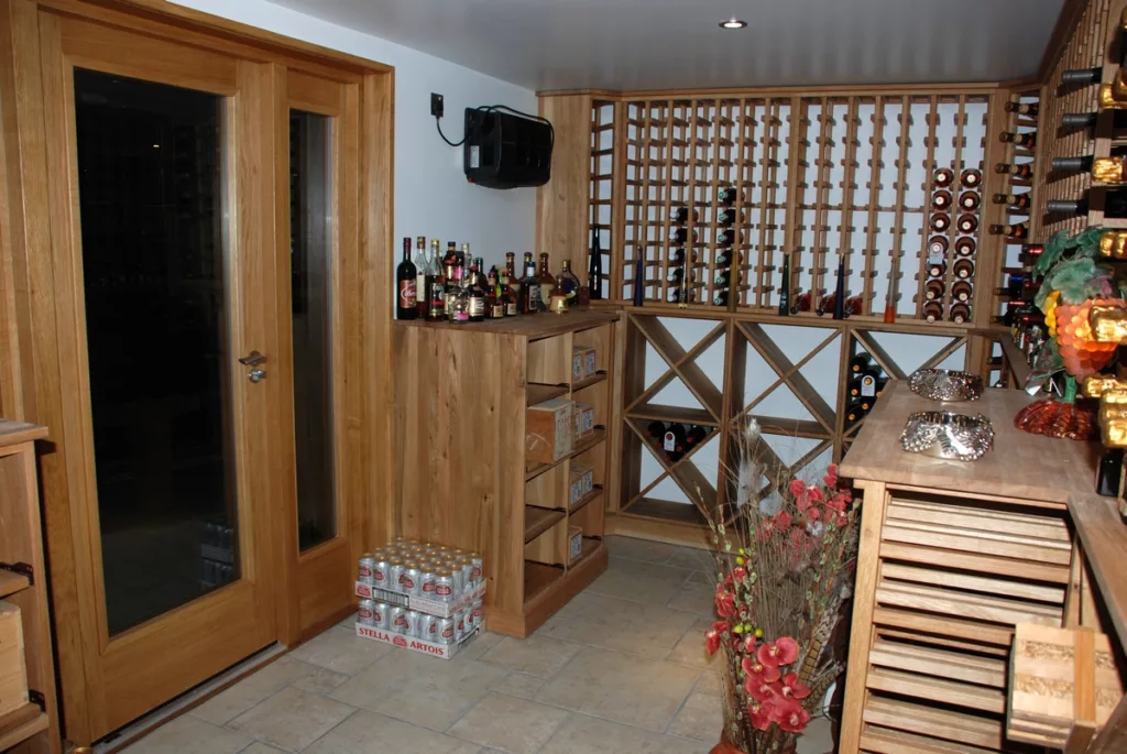 Guernsey oak wine room