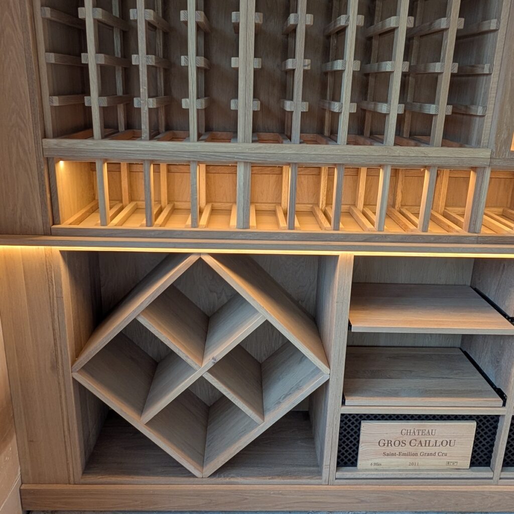 solid oak wine rack with osmo oil finish 3