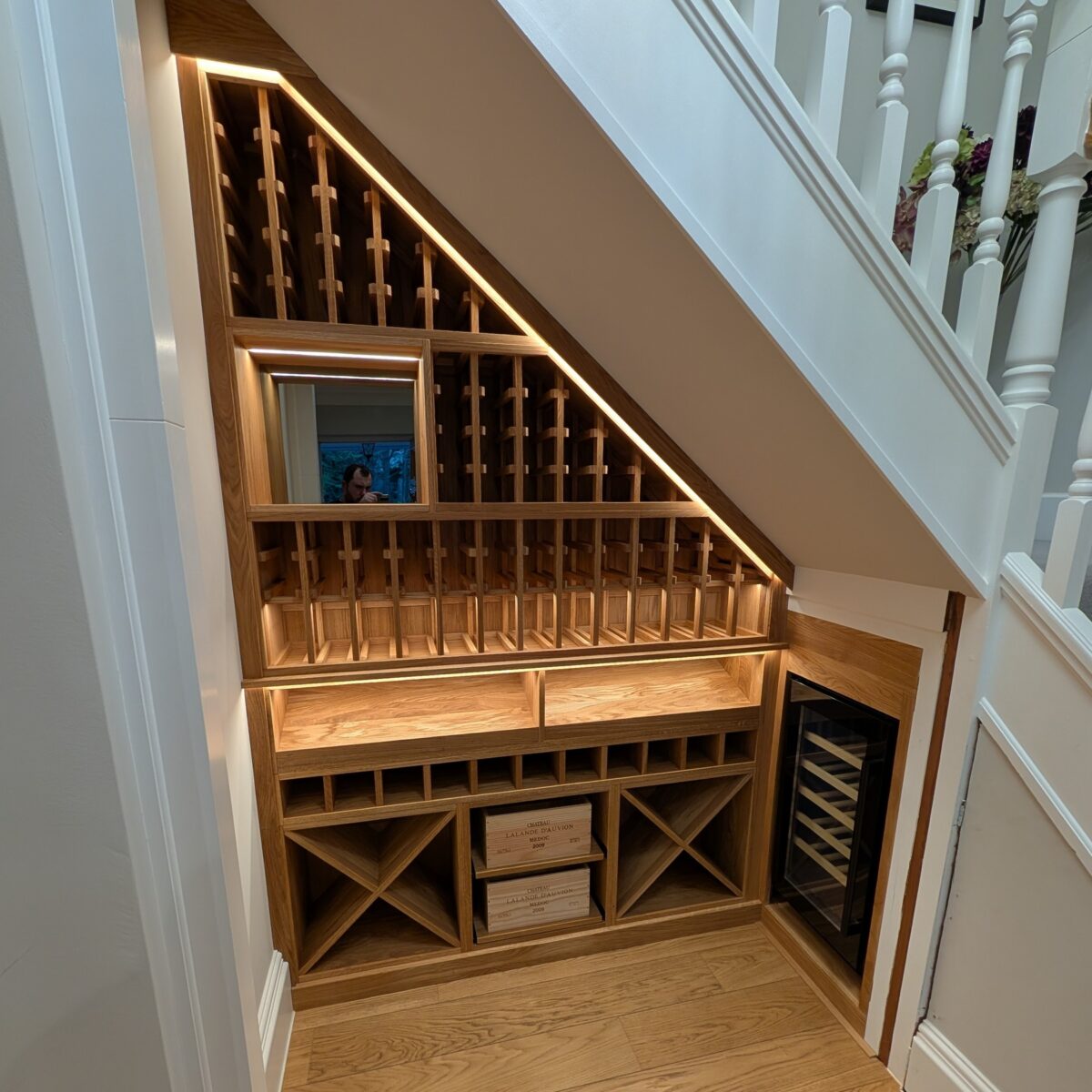 Wine Rack Cabinet Under Stairs